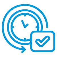 Home on time icon