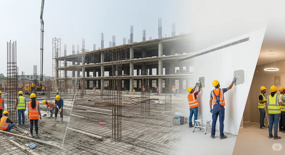 foundations and finishing works